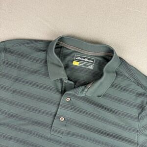 Mens Eddie Bauer Travex Polo Shirt‎ Green Size T XL (XLT) Outdoors Camping